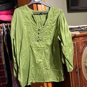 Women’s green blouse
